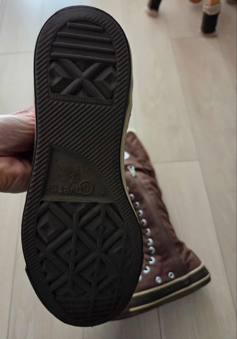 コンバース ブラウン ボア付きロングブーツ23㎝