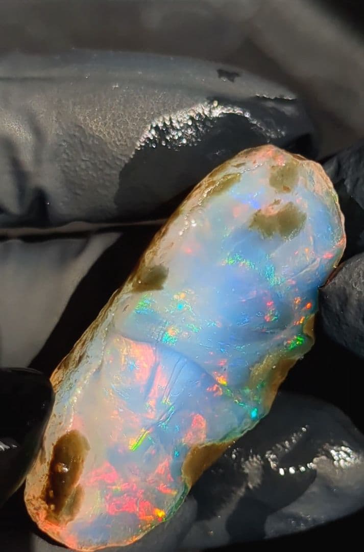 【54ct】エチオピア　オパール　原石　天然石　鉱物　標本　鉱石　虹　レインボー