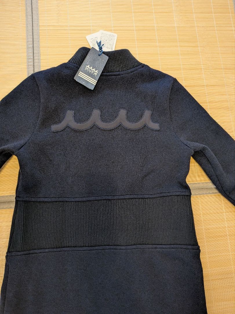 大幅値下げ！新品タグつき！MUTAネイビー ハイネック ニットワンピース
