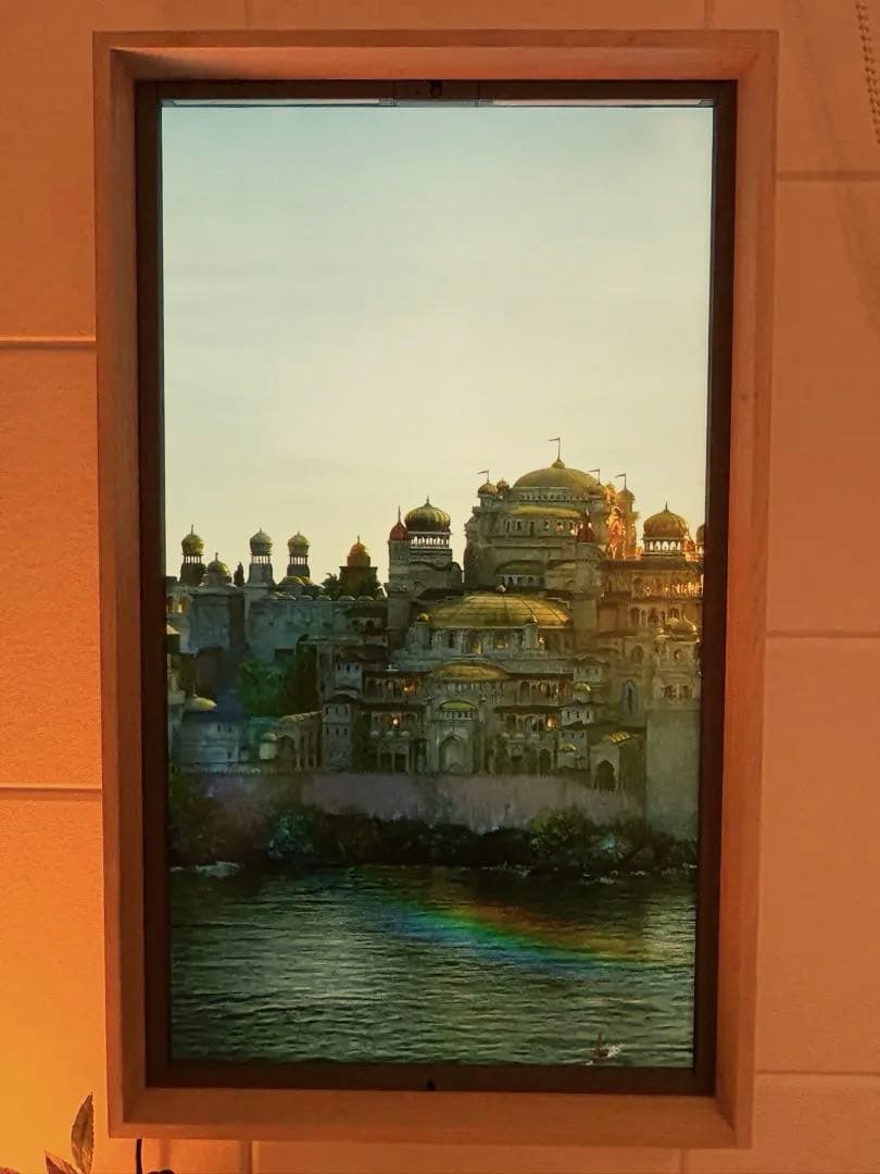 【美品】 atmoph window 2 Disney 木製カリモク