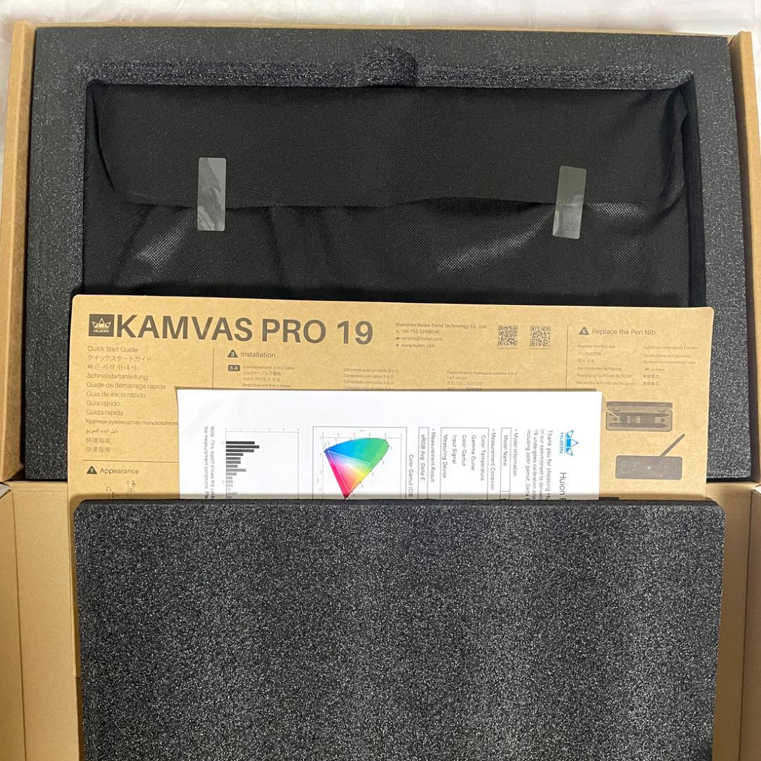 HUION Kamvas Pro 19 本体＋保護フィルム＋替え芯10本 液タブ