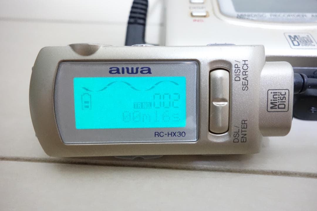 希少品 単3電池対応 ポータブルMDレコーダー AM-F70 AIWA アイワ