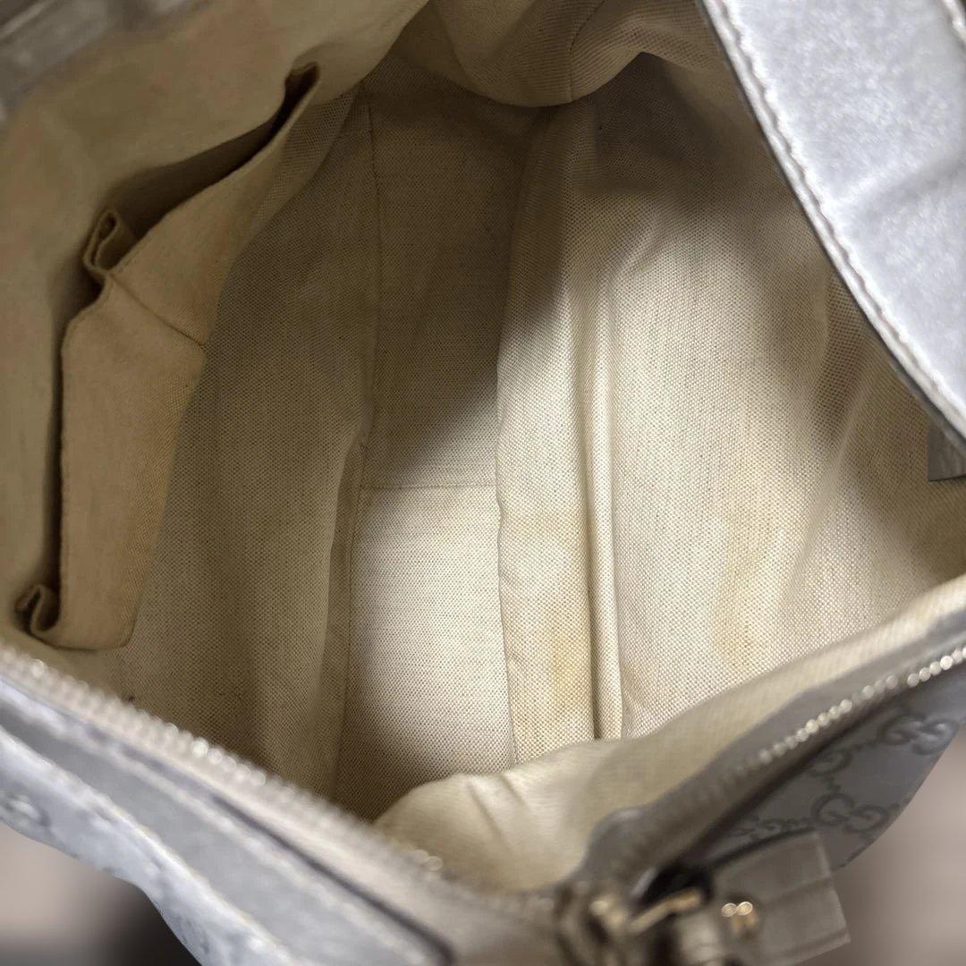 GUCCI スーキー GG柄 ワンショルダー　シルバー　中古