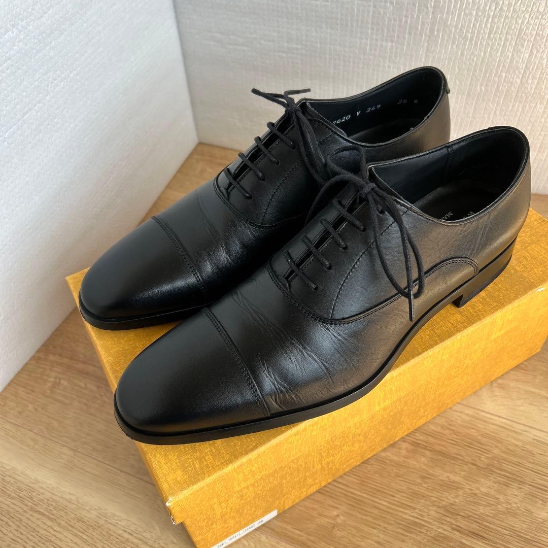 REGAL ブラックレザー ドレスシューズ キャップトゥ　24cm