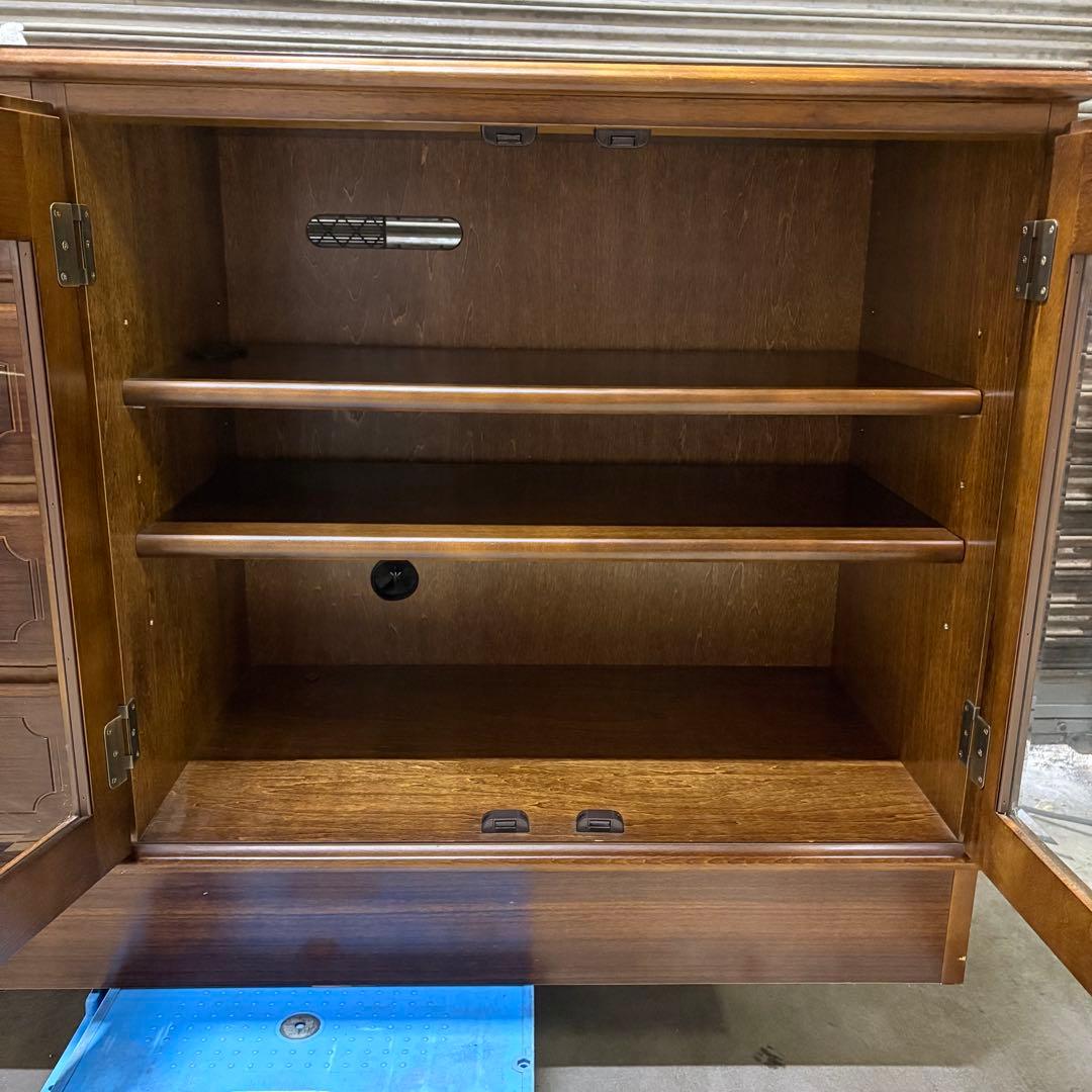 【福岡】【美品】カリモク 箪笥 飾り棚 キャビネット アンティーク ヴィンテージ