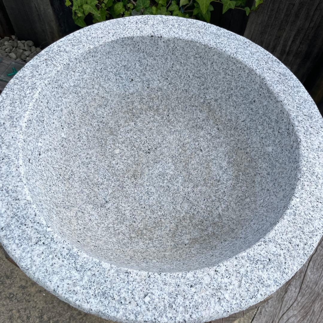 冬の餅つき 御影石 杵と臼 餅つき 石臼 鉢形 餅臼 本格派タイプ