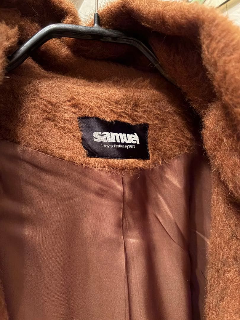 samuel ブラウン アルパカウール　コート