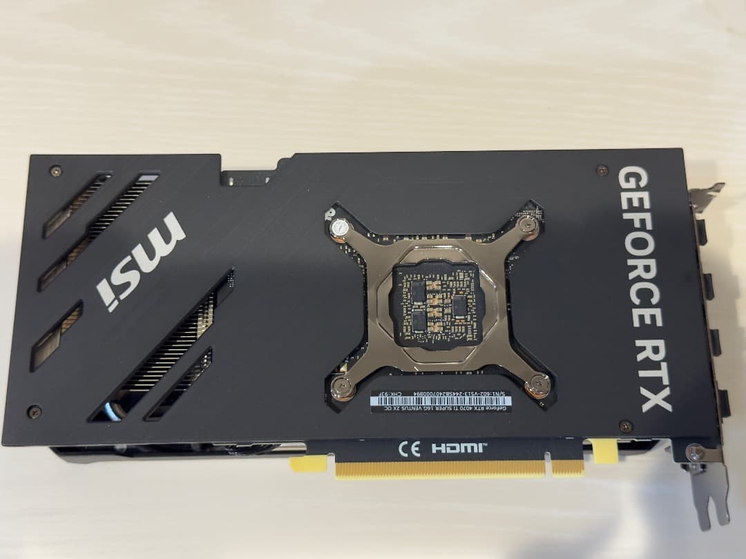 グラフィックボード・グラボ・ビデオカード MSI GeForce RTX 4070 Ti SUPER 16GB