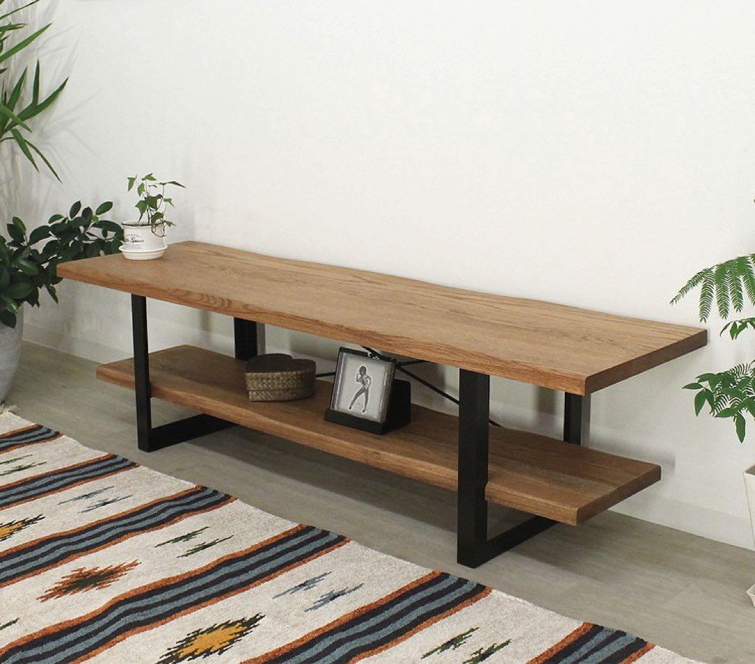 新品☆モダンなテレビボード テレビ台 オープンボード ローボード オーク無垢