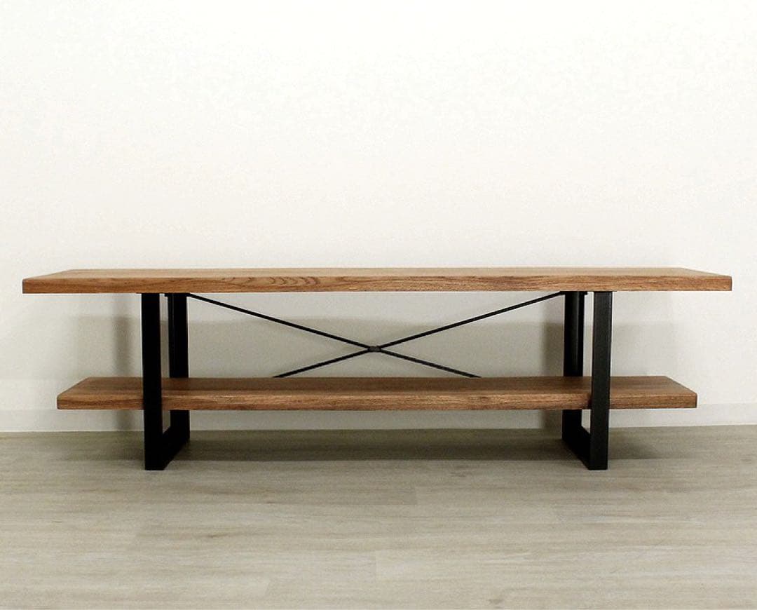 新品☆モダンなテレビボード テレビ台 オープンボード ローボード オーク無垢