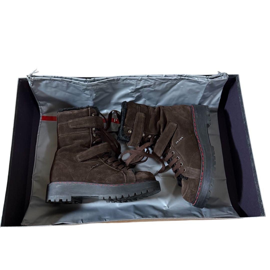 PRADA プラダ ハイブランド ブランド ブーツ 靴 スニーカー スエード