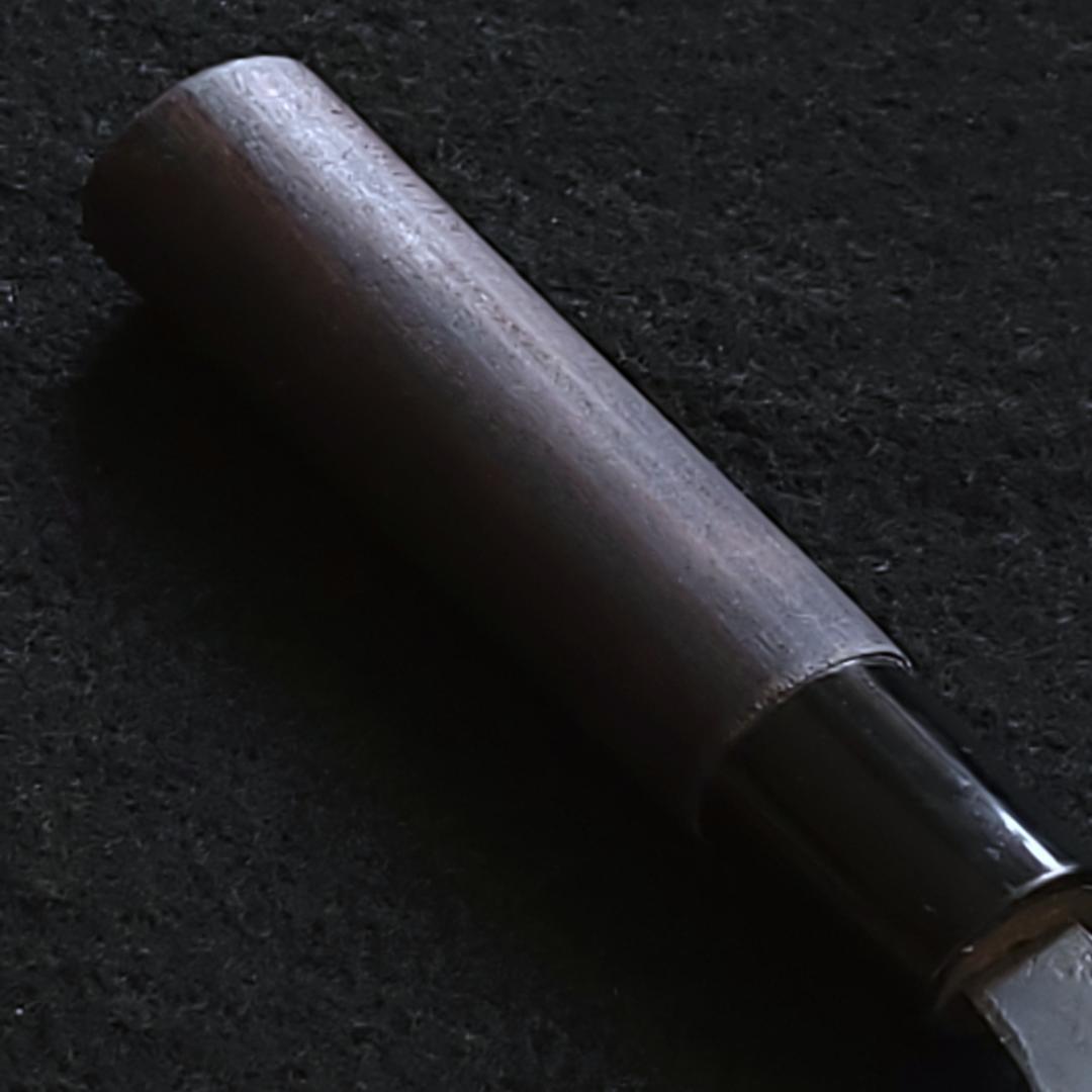 青紙1号 黒打 三徳包丁 165㎜ G1226 焼柄 月光作