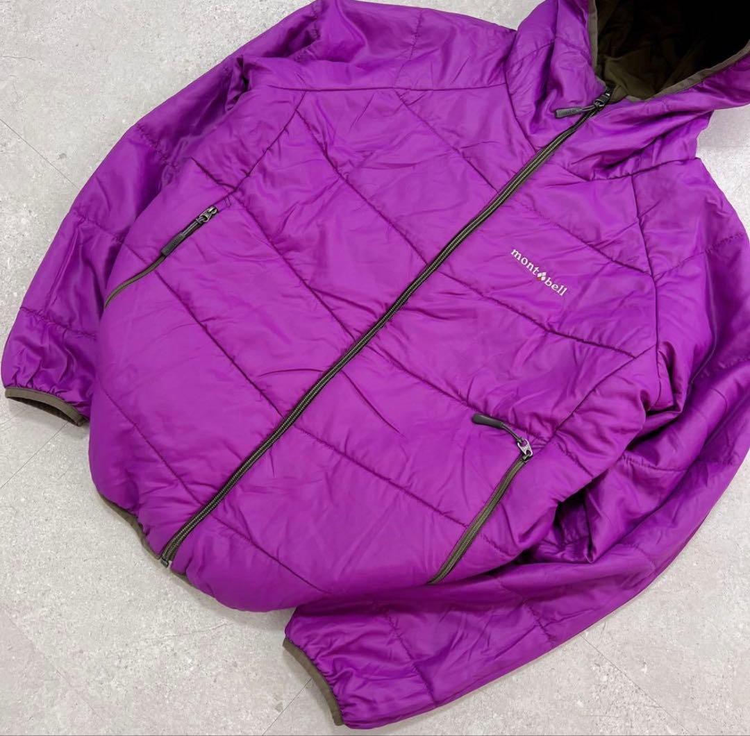 ジャケット・アウター mont-bell down parka purple brown M