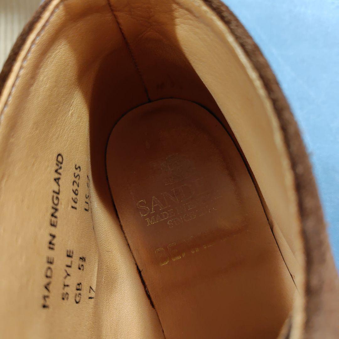 Sanders　BEAMSBOY別注 ブラウン スエードブーツ 5H