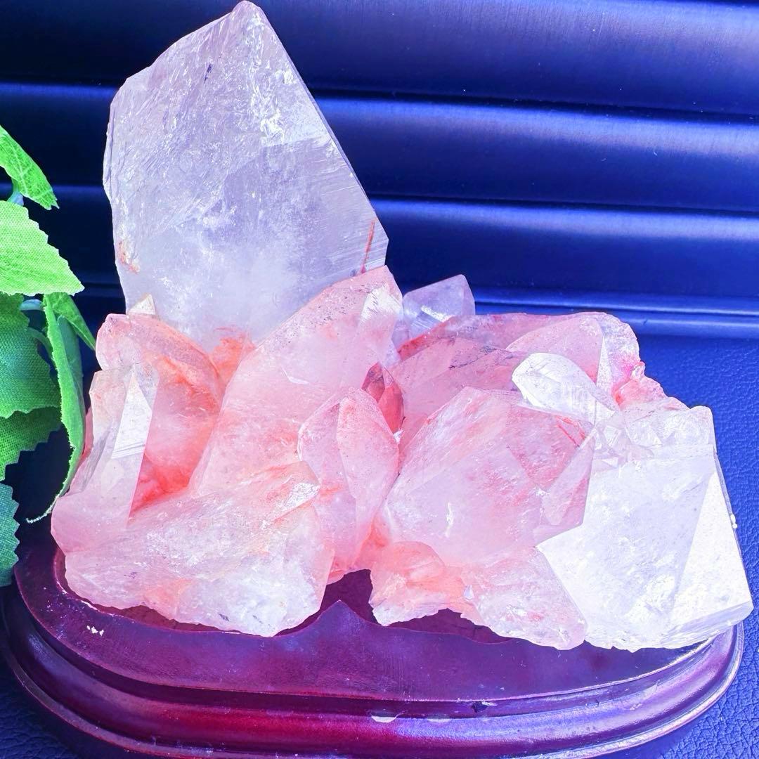 希少❗️超綺麗♡キラキラ☆超強いパワー ピンク ヒマラヤクラスター天然石A1432