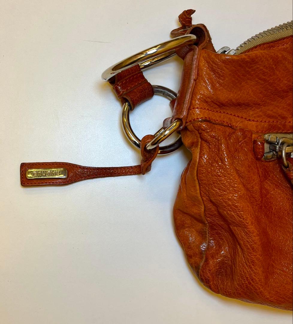 miu miu ショルダーバッグ ブラウン