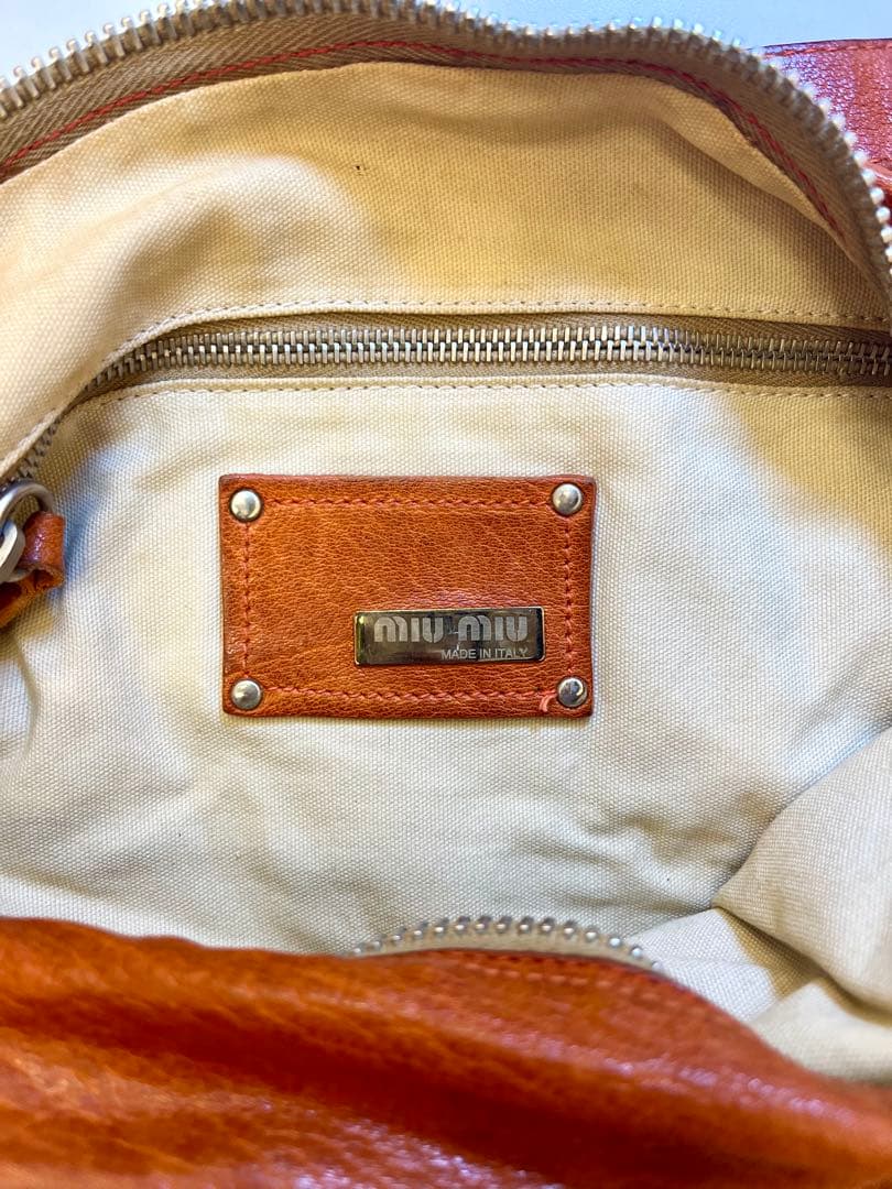 miu miu ショルダーバッグ ブラウン