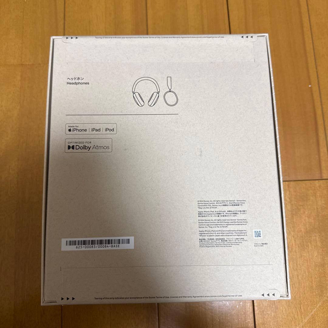 【完全新品未使用】 SONOS Ace ブラック ワイヤレス ヘッドホン