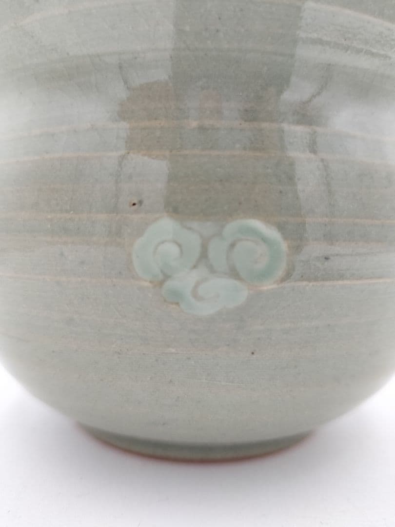 c338 煎茶　建水 雲鶴 妙見 茶道具 古物