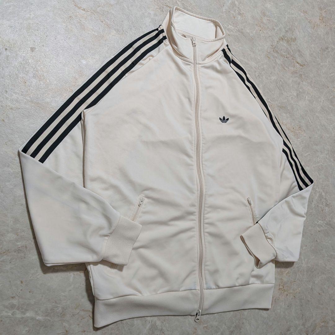 超希少★廃盤品 アディダスベッケンバウアートラックジャケットホワイト黒2XL相当