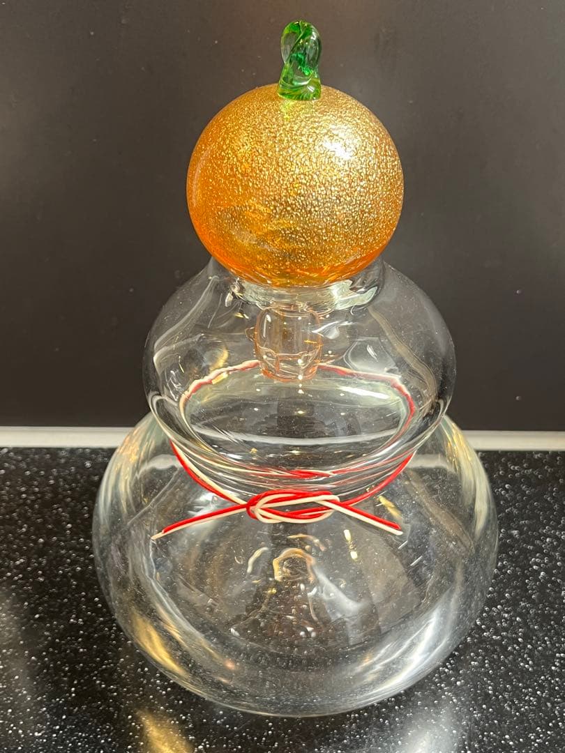 cullet 太閤鏡餅　ガラス製　鏡餅