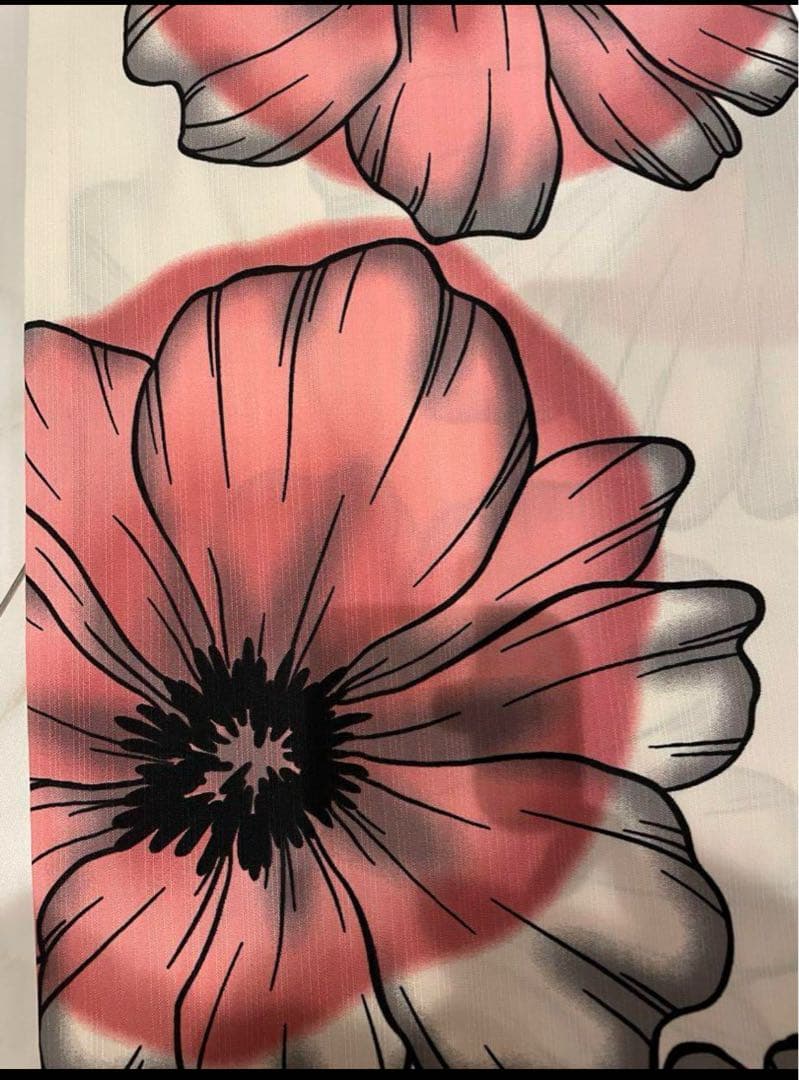 ★ラスト1点★新品未使用　浴衣　帯　2点セット　白地にピンク