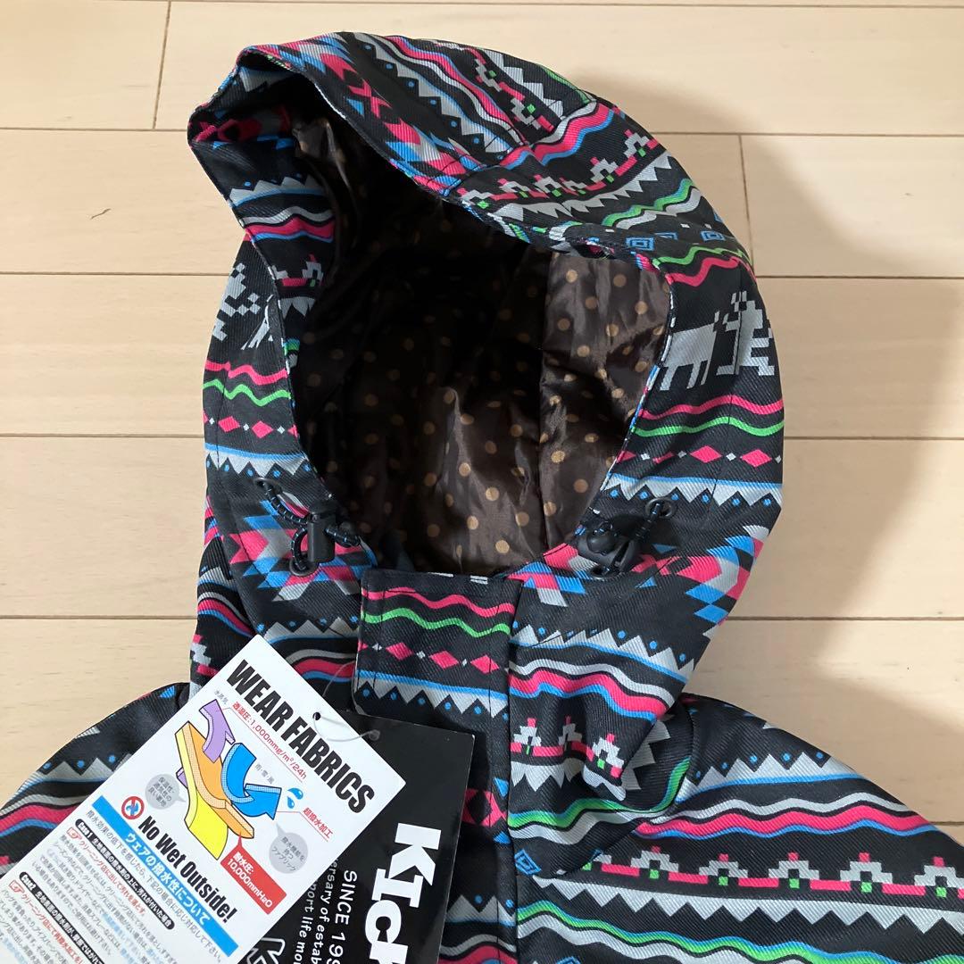 1.29 キックス 新品未使用 スノーボードウェア ブラック 総柄 130