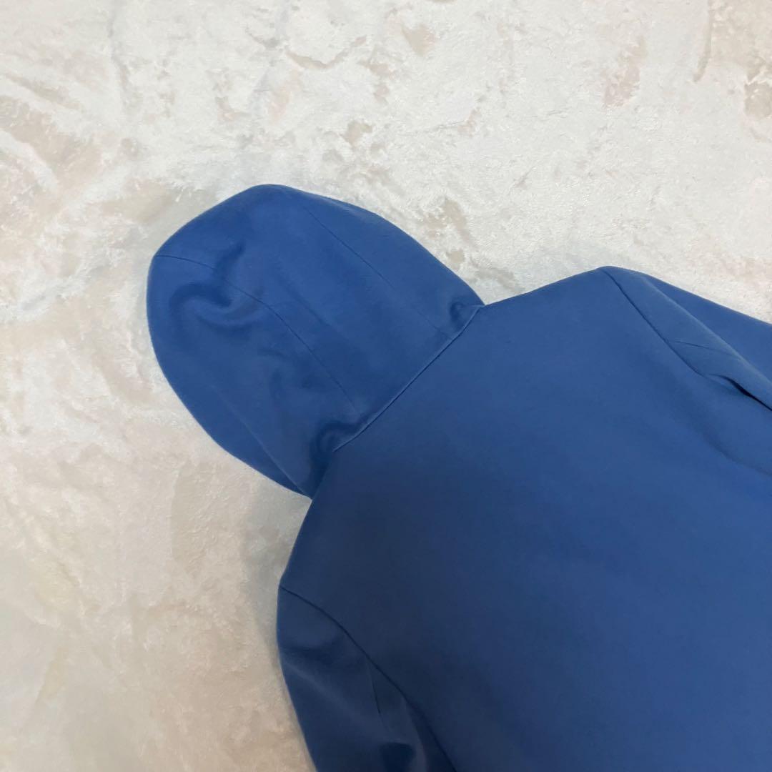 【美品】ピーエスポールスミス ウールコート マルチカラー フード 水色 40