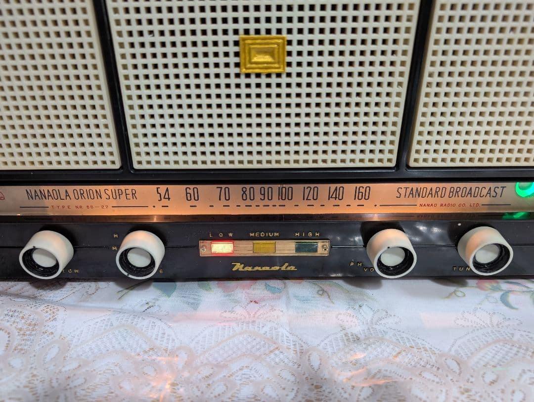 七欧通信機 木箱ST真空管ラジオ 昭和レトロ bluetooth付