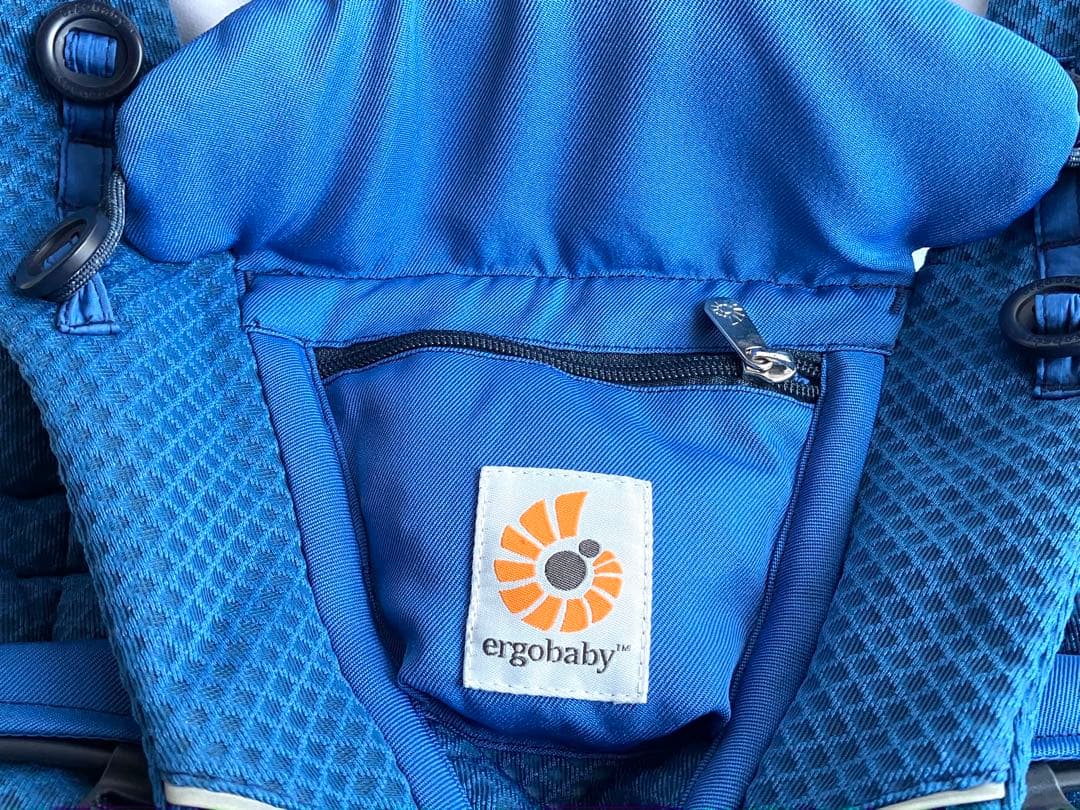 【美品】エルゴベビー オムニブリーズ サファイアブルー 赤ちゃん 抱っこ紐