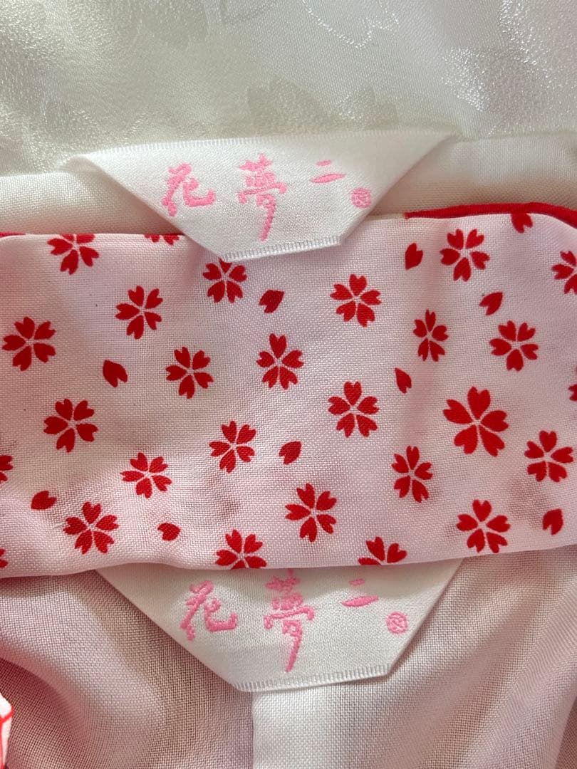 ラン様　花夢二　七五三3歳被布セット赤　日本製