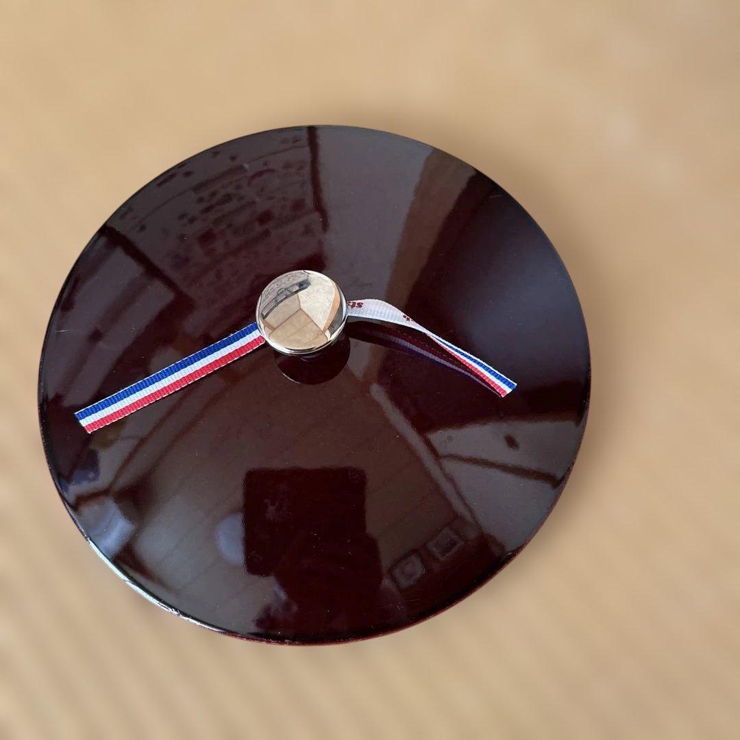 STAUB 鋳鉄製 両手鍋 24cm ダークレッド おまけ付