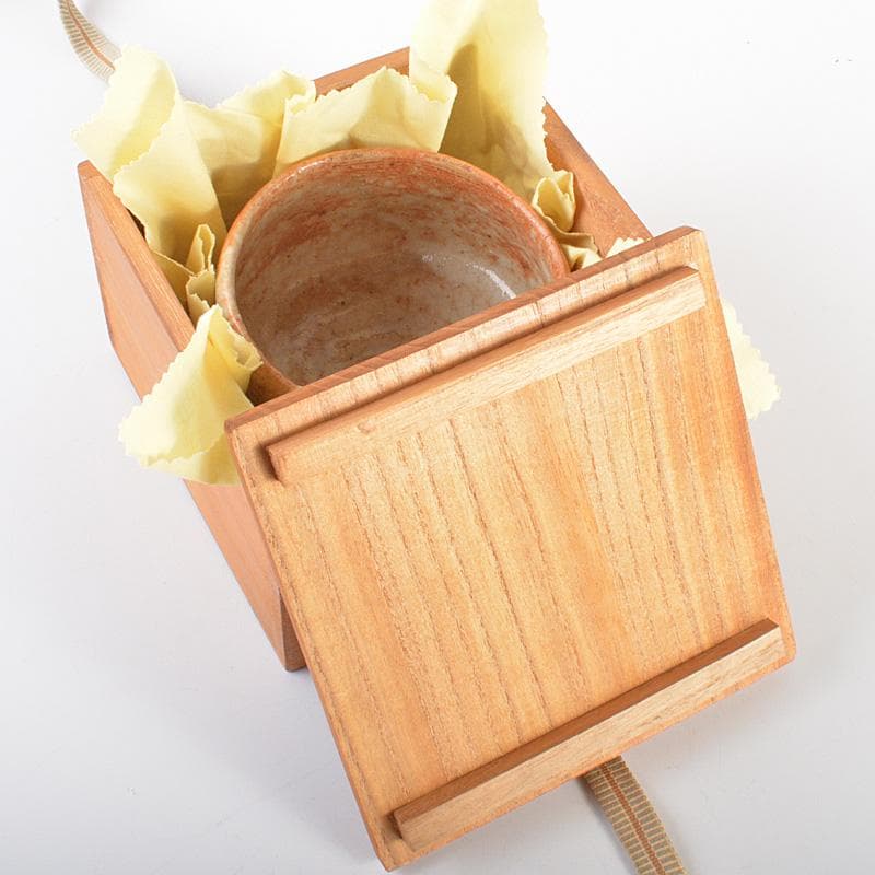 茶道具　志野焼　人間国宝　加藤孝造作　茶碗　共布共箱　M　R6892