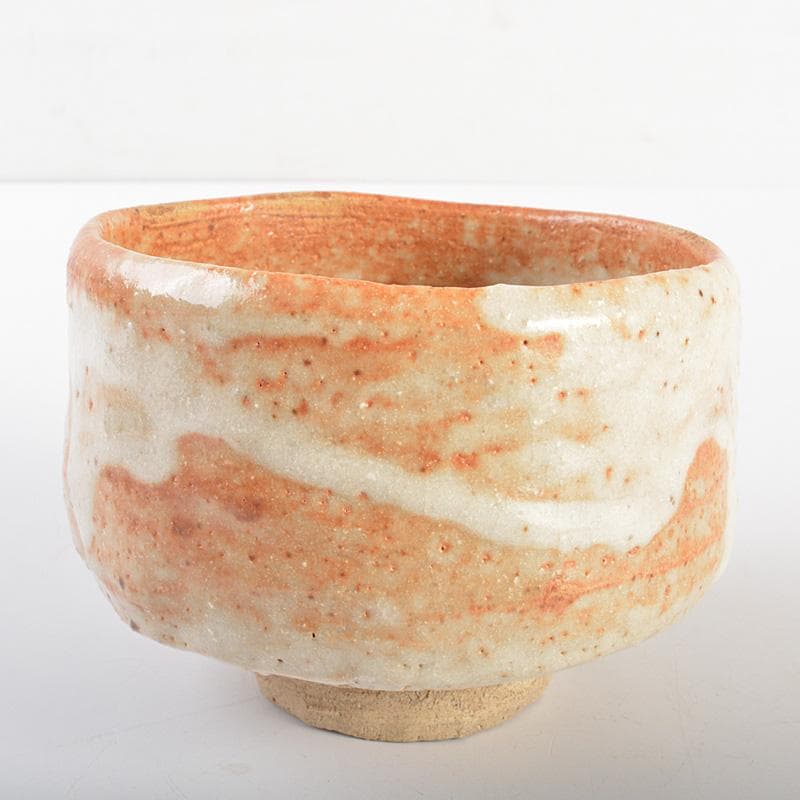 茶道具　志野焼　人間国宝　加藤孝造作　茶碗　共布共箱　M　R6892