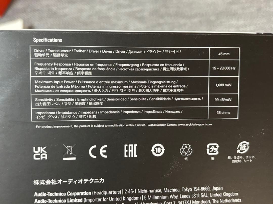 【新品未使用】audio-technica ATH-M50x ヘッドホン