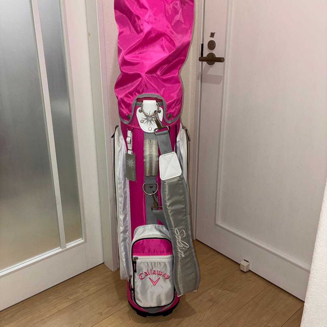美品！Callaway Solaire(ソレイル)クラブ／バッグセット(ピンク)