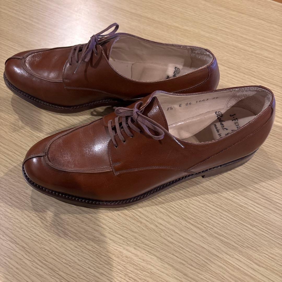 デ*ズ様 80s J.FENESTRIER Uチップシューズ 71/2