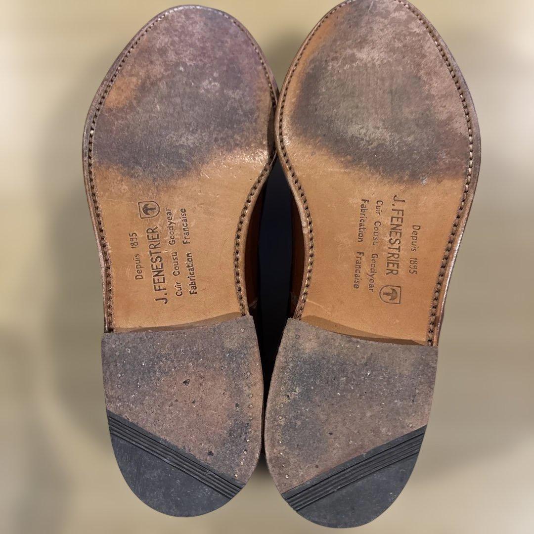デ*ズ様 80s J.FENESTRIER Uチップシューズ 71/2