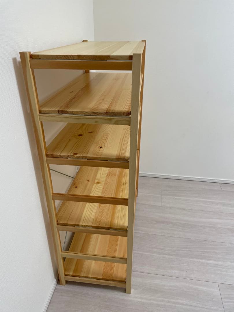 無印良品　パイン材ユニットシェルフ・８６ｃｍ幅・中