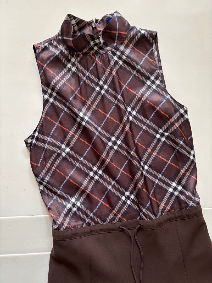 バーバリー　ブルーレーベル　ノバチェック　ノースリーブ　ワンピース