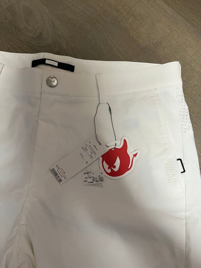 WAAC ホワイト スリムフィットパンツ 新品タグ付き