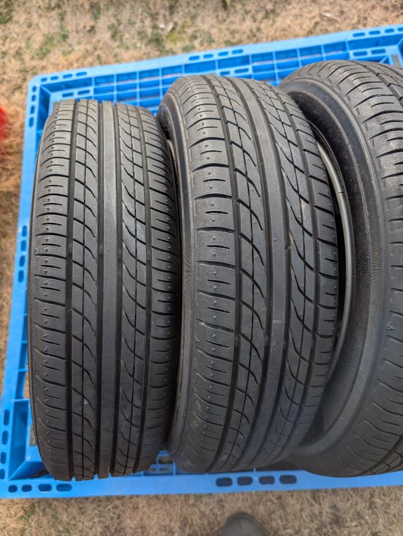 ①中古品 ダイハツタント2024製タイヤ付き純正ホイール4本セットの2本