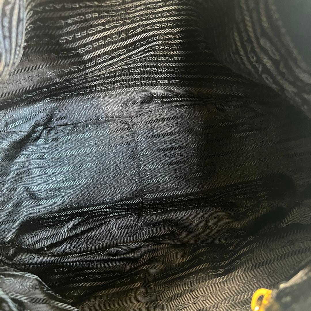 PRADA プラダ ヴィッテロダイノ レザー ワンショルダーバッグ ポーチ付き