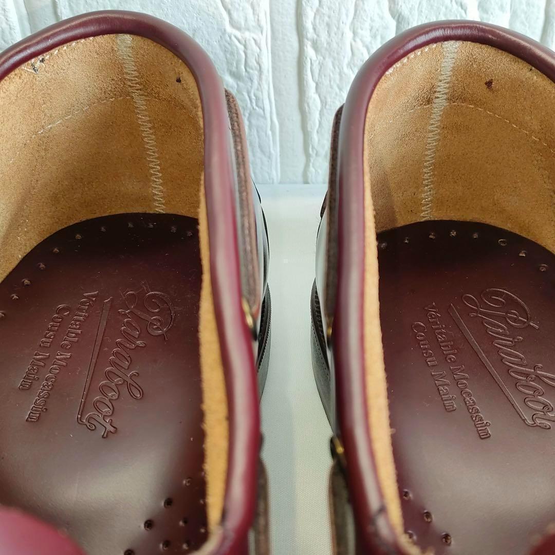 パラブーツ/BARTH/デッキシューズ/マリンシューズ/ボルドー/26.5cm