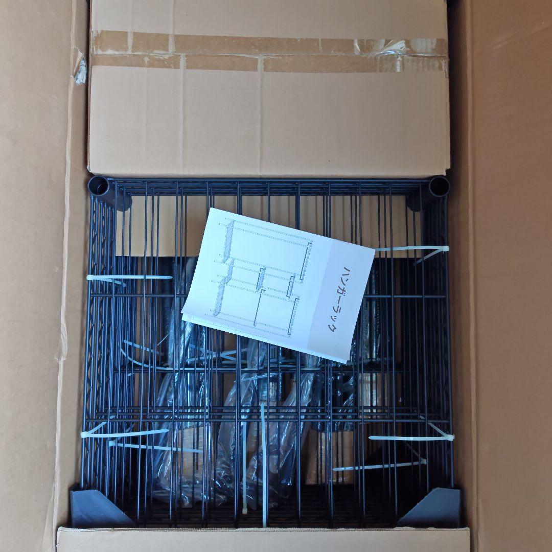 日本未発売 耐荷重519kg 収納力大 ハンガーラック 幅190奥行46高180