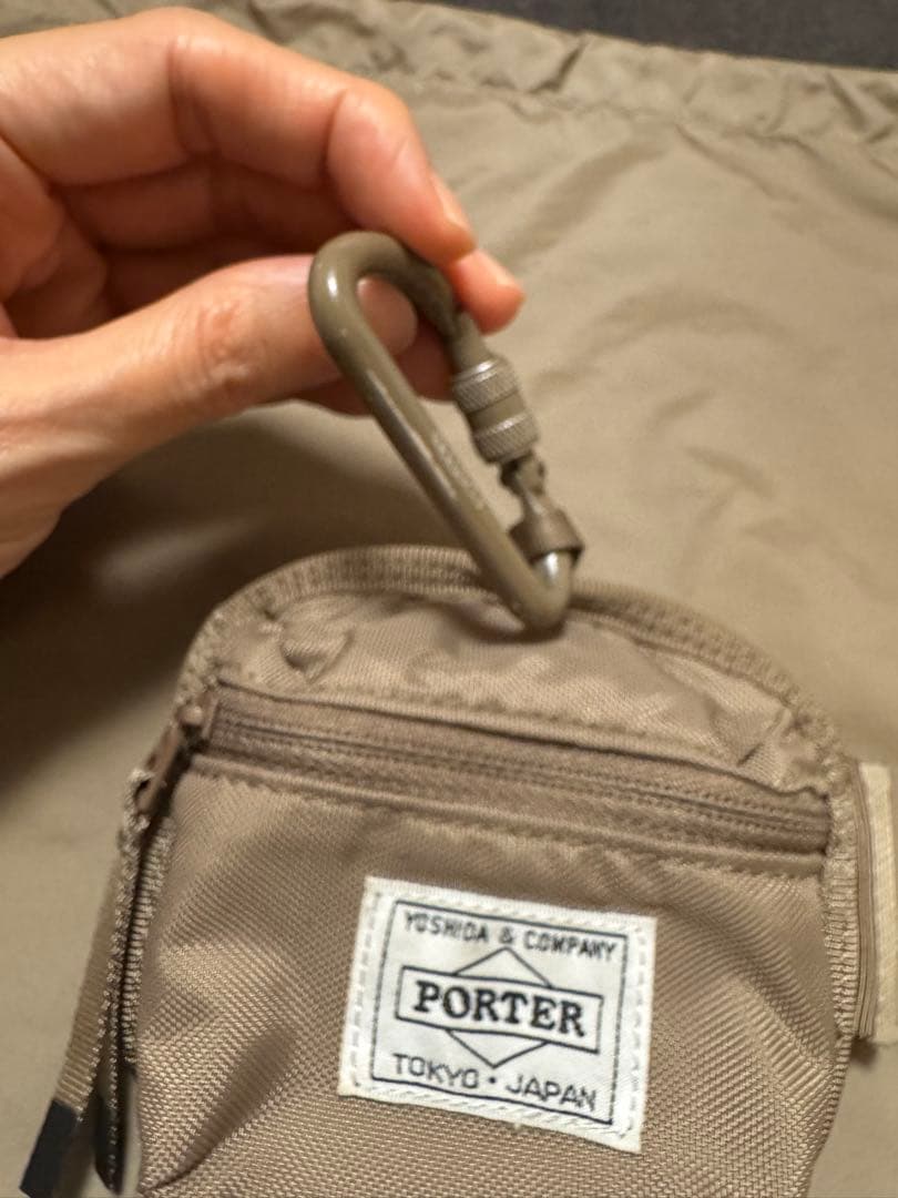 PORTER✖️HYKE BONSAC MINI & COIN CASE ベージュ
