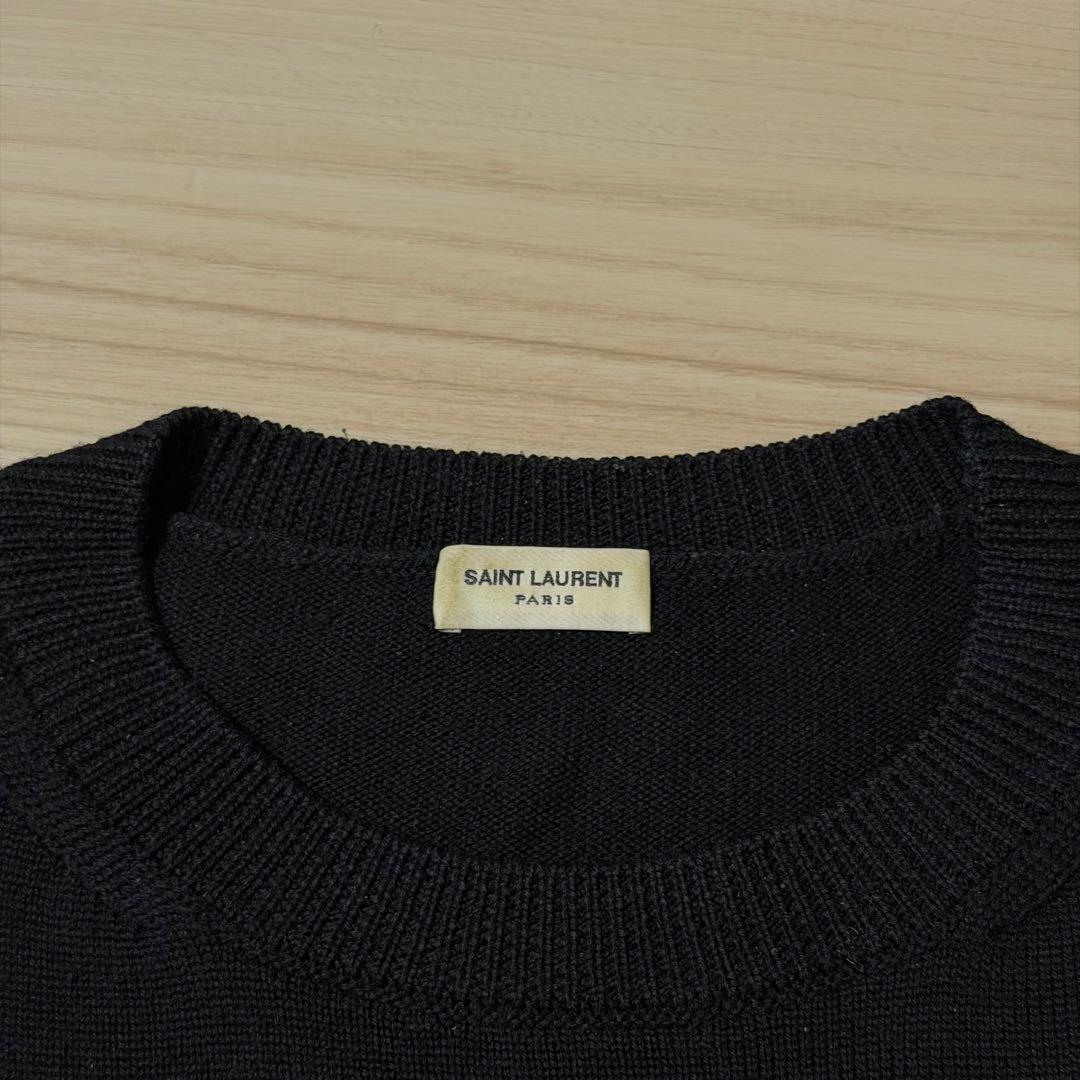 T*様 美品 サンローラン メンズ ニット セーター 刺繍