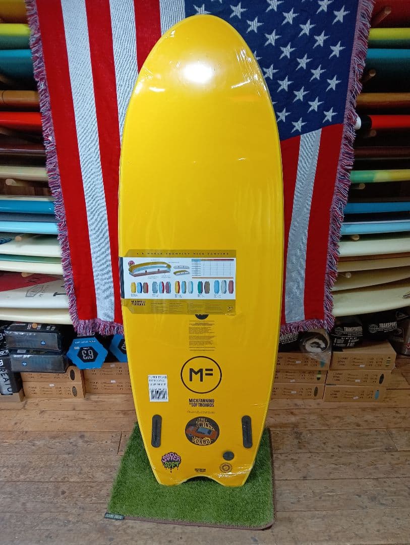 MF ソフトボード　ツインターボ　ツインフィン　ミックファニング　ソフトボード