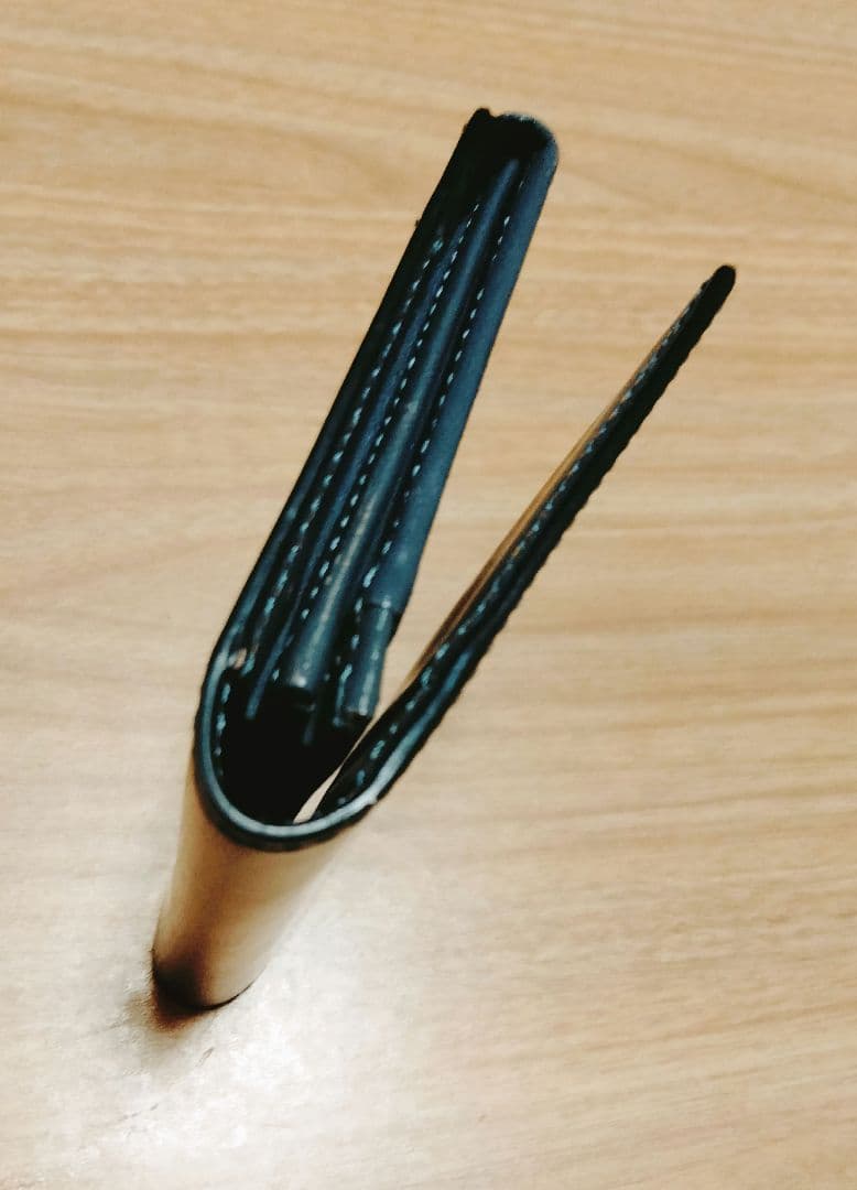 ポールスミス　コードバン　名刺入れ　ブラック × グレー