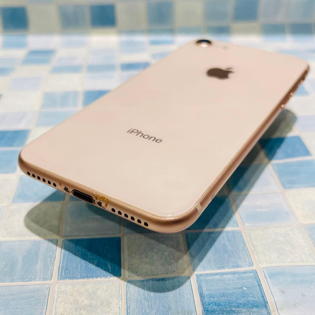 SIMフリー iPhone8 64GB ゴールド バッテリー新品
